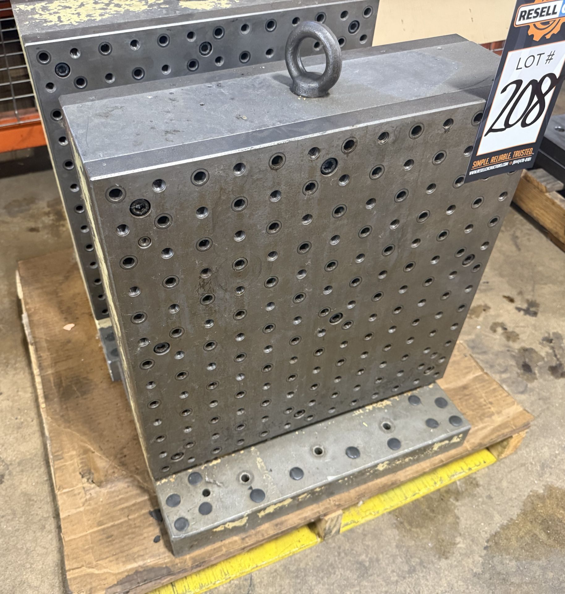 (2) 20-1/2" x 7" x 21" Drilled & Tapped Tombstones - Image 3 of 4