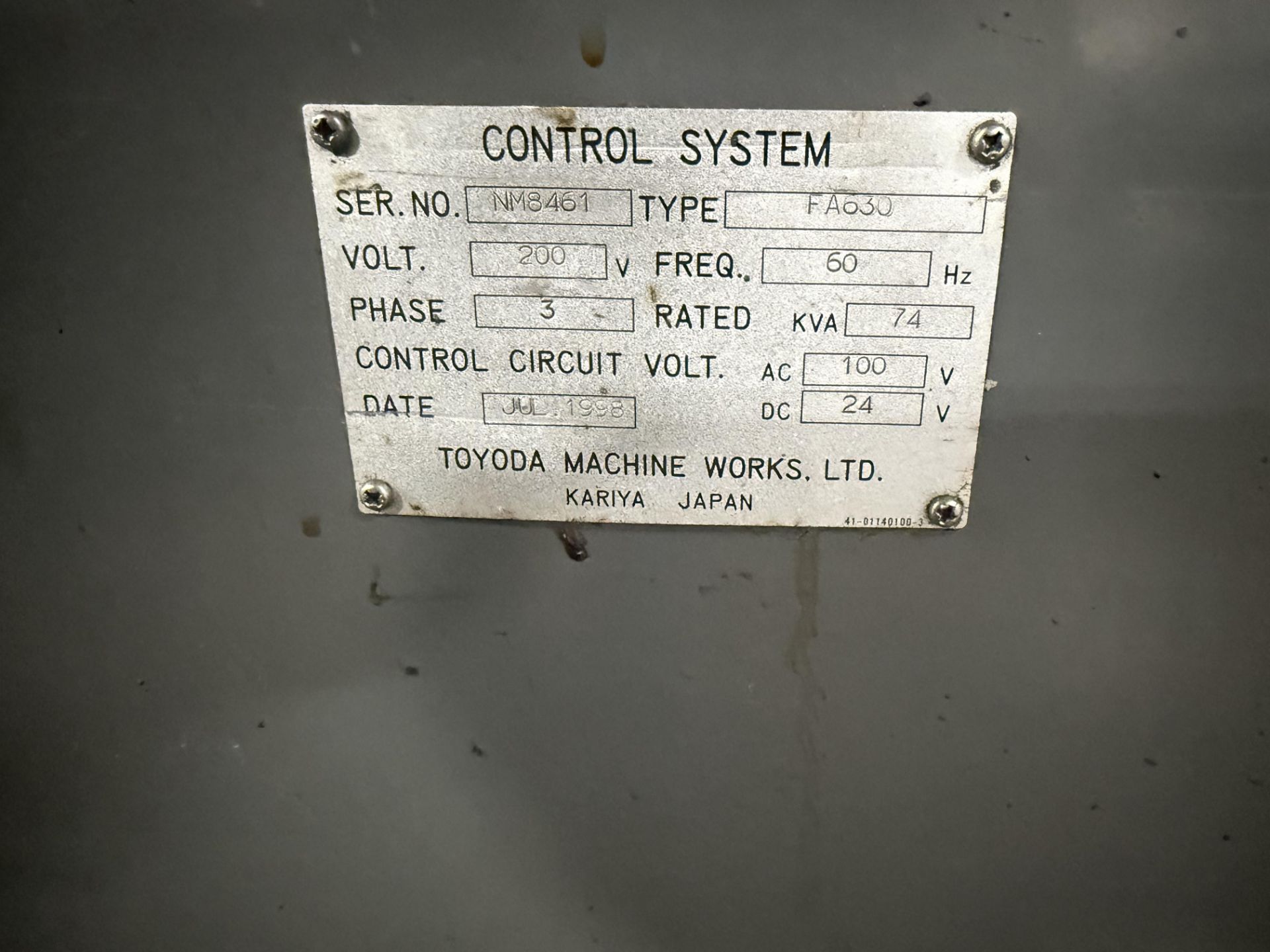1998 Toyoda Model FA630 Dual-Pallet Horizontal Machining Center - Image 23 of 23