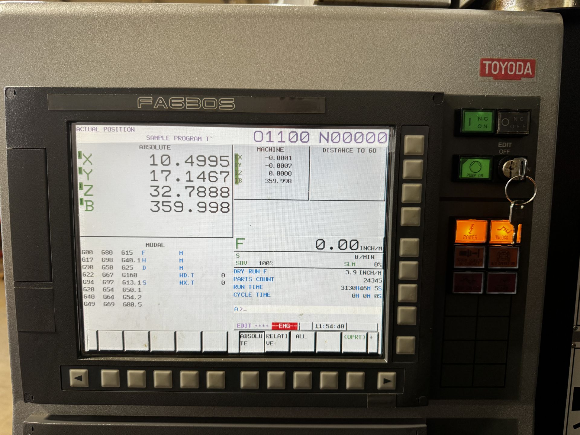 2013 Toyoda Model FA630S Dual-Pallet Horizontal Machining Center - Image 17 of 30