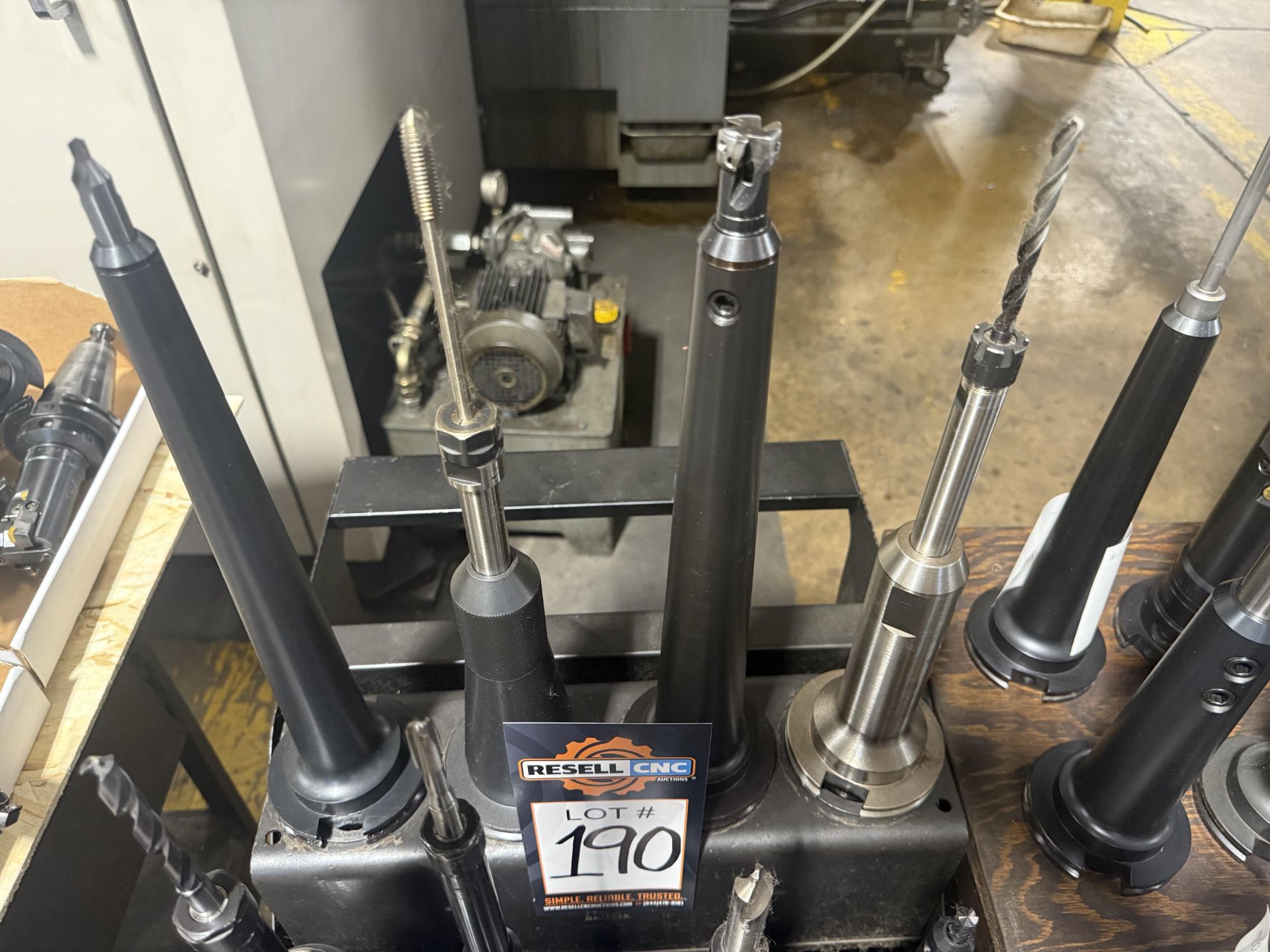 (20) CAT 50 Tool Holders with Rolling Tiered Cart - Image 8 of 8