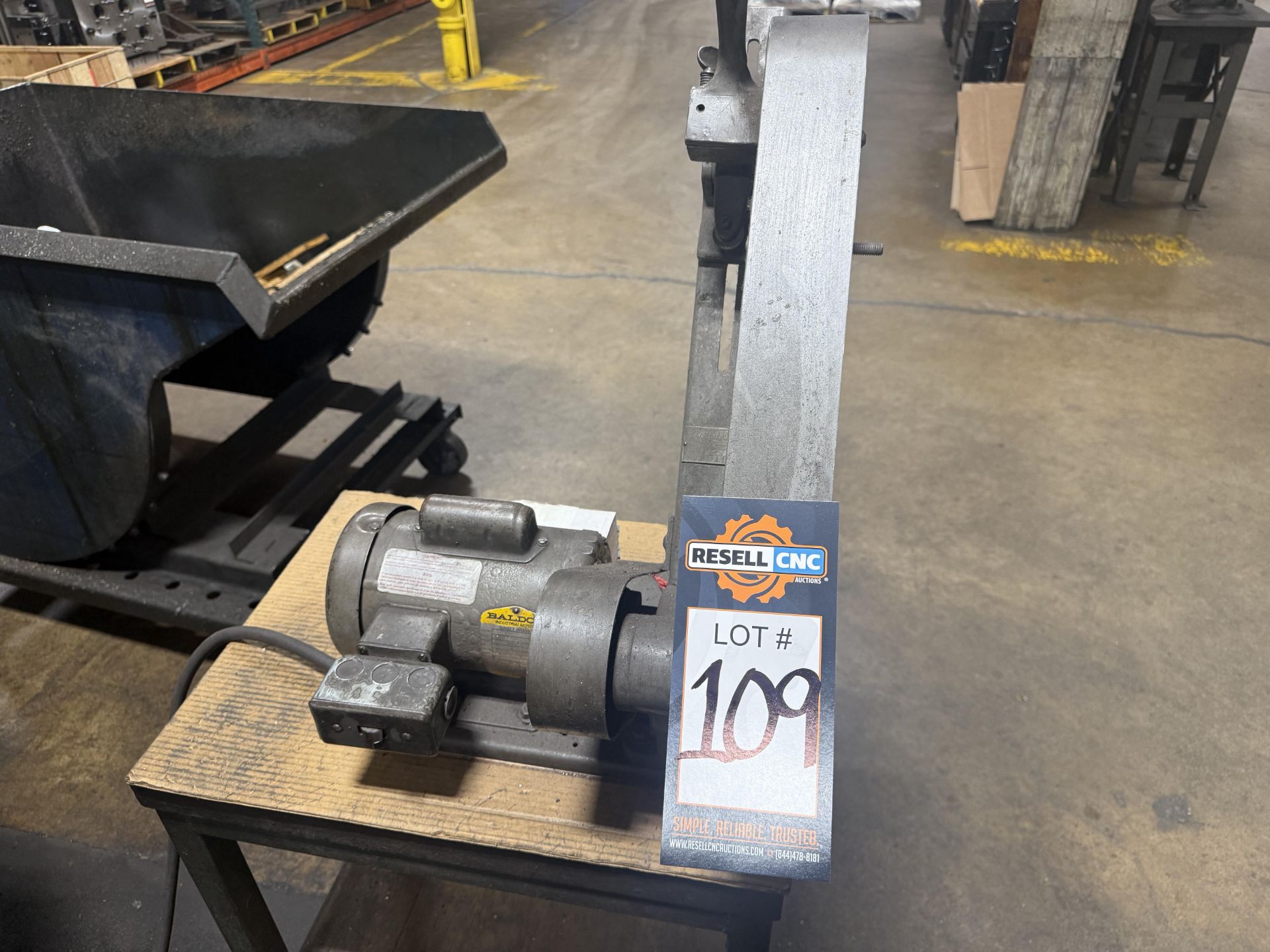 2" Engleberg Model CNZ Belt Sander on Shop Stand