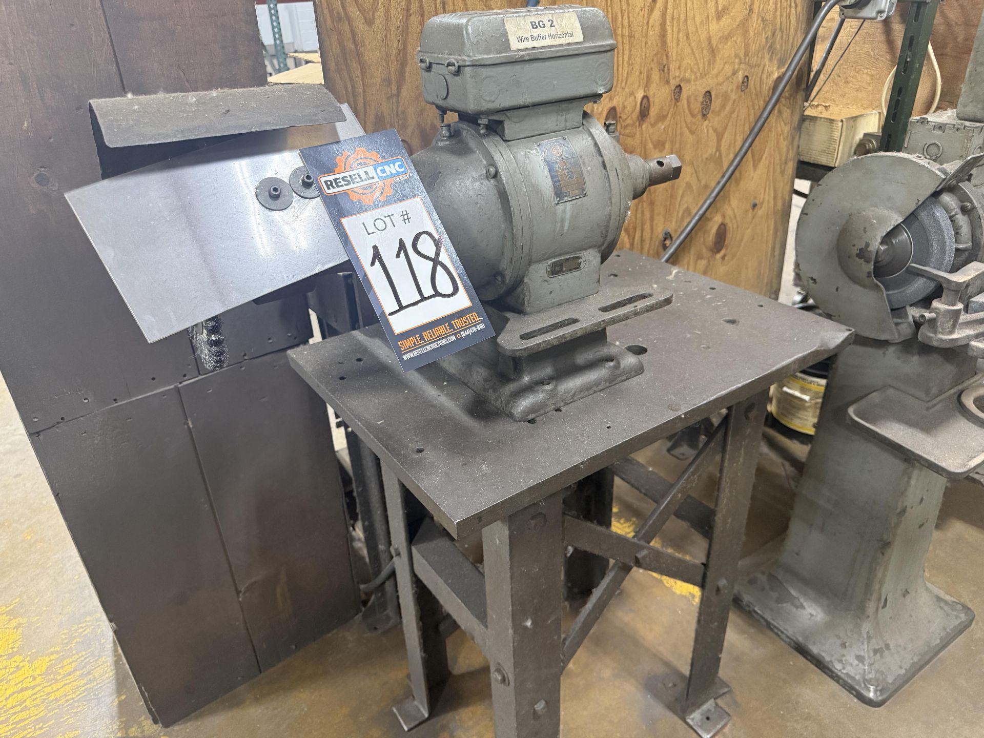 US Electric Dual End Pedestal Grinder - Image 2 of 6