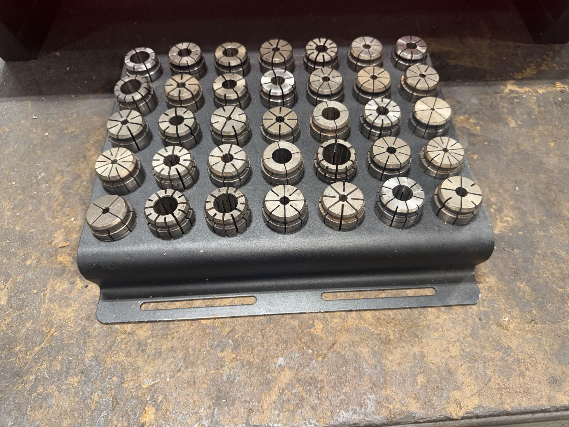 Huot Tool Stand with (24) CAT 40 Taper Tool Holders with Collet Set - Image 6 of 6