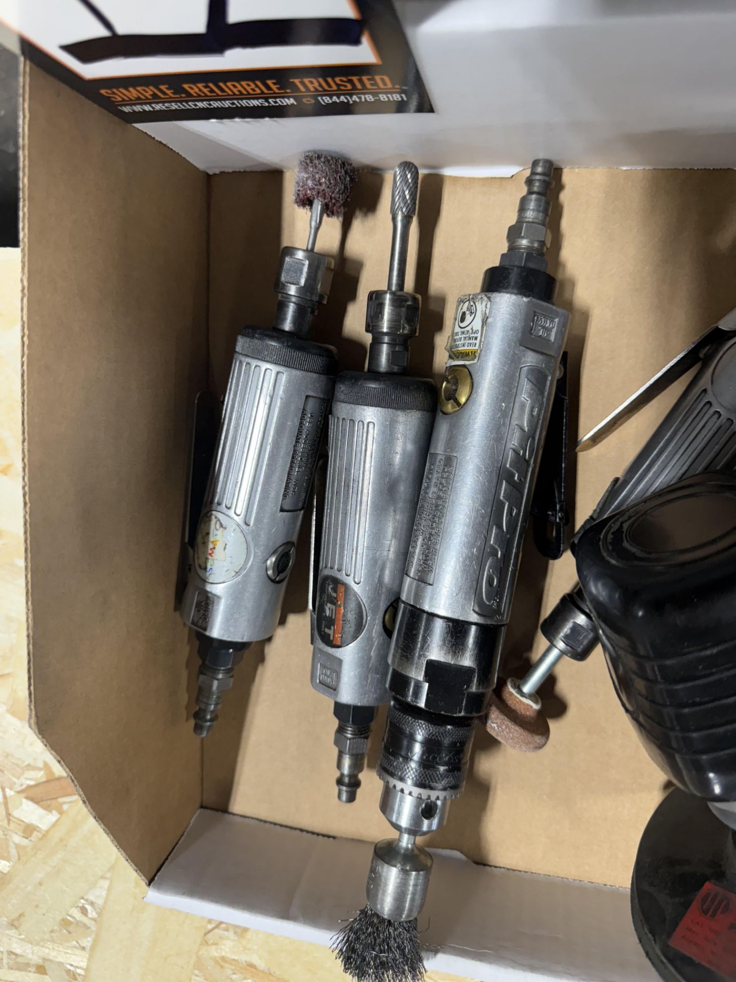 Pneumatic Tools, (6) Straight Tools, (1) Right Angle Collet Driver, (1) Right Angle Sander - Image 3 of 6