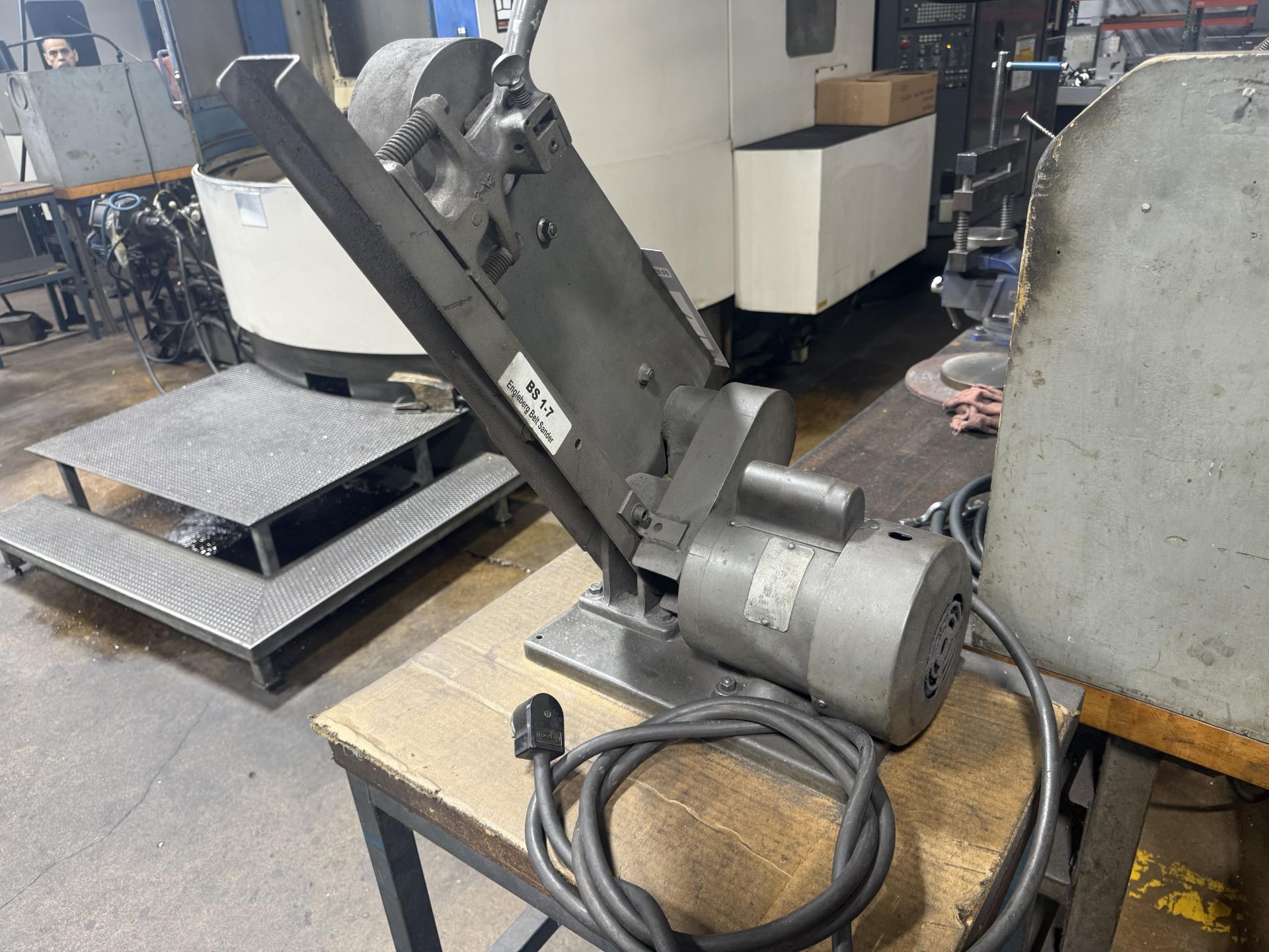 2" Engleberg Model CNZ Belt Sander on Shop Stand - Image 3 of 5