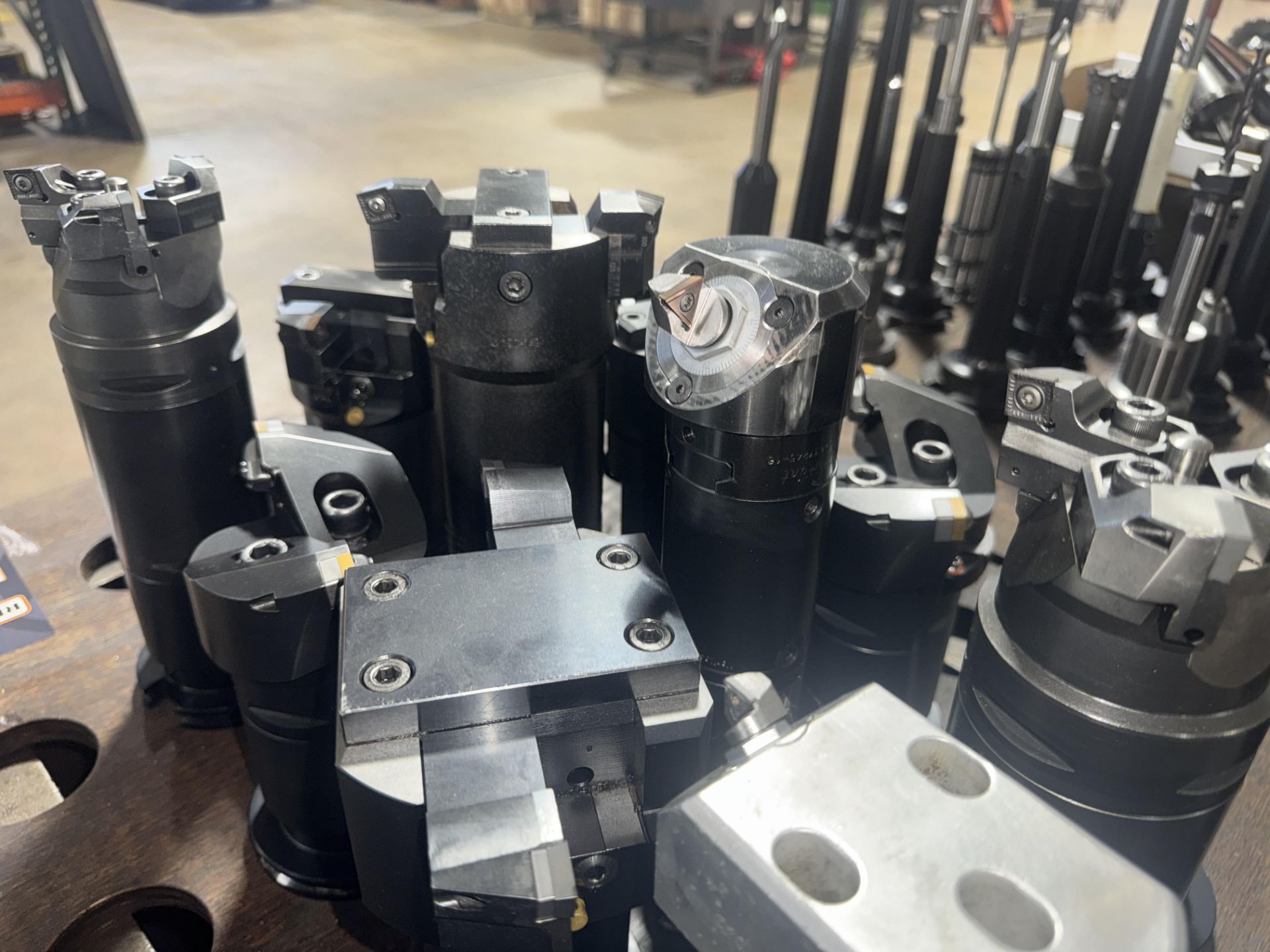 (15) CAT 50 Tool Holders with 4-Wheel Shop Cart - Image 11 of 11