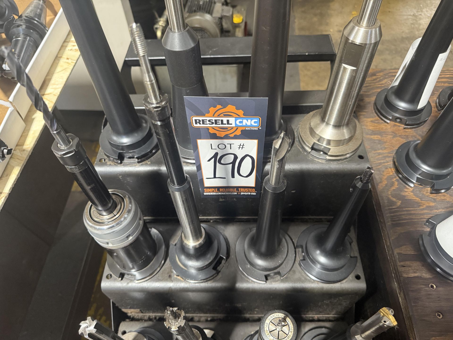 (20) CAT 50 Tool Holders with Rolling Tiered Cart - Image 7 of 8