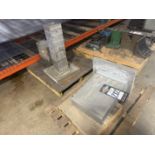 (3) Aluminum Tombstones on Skid