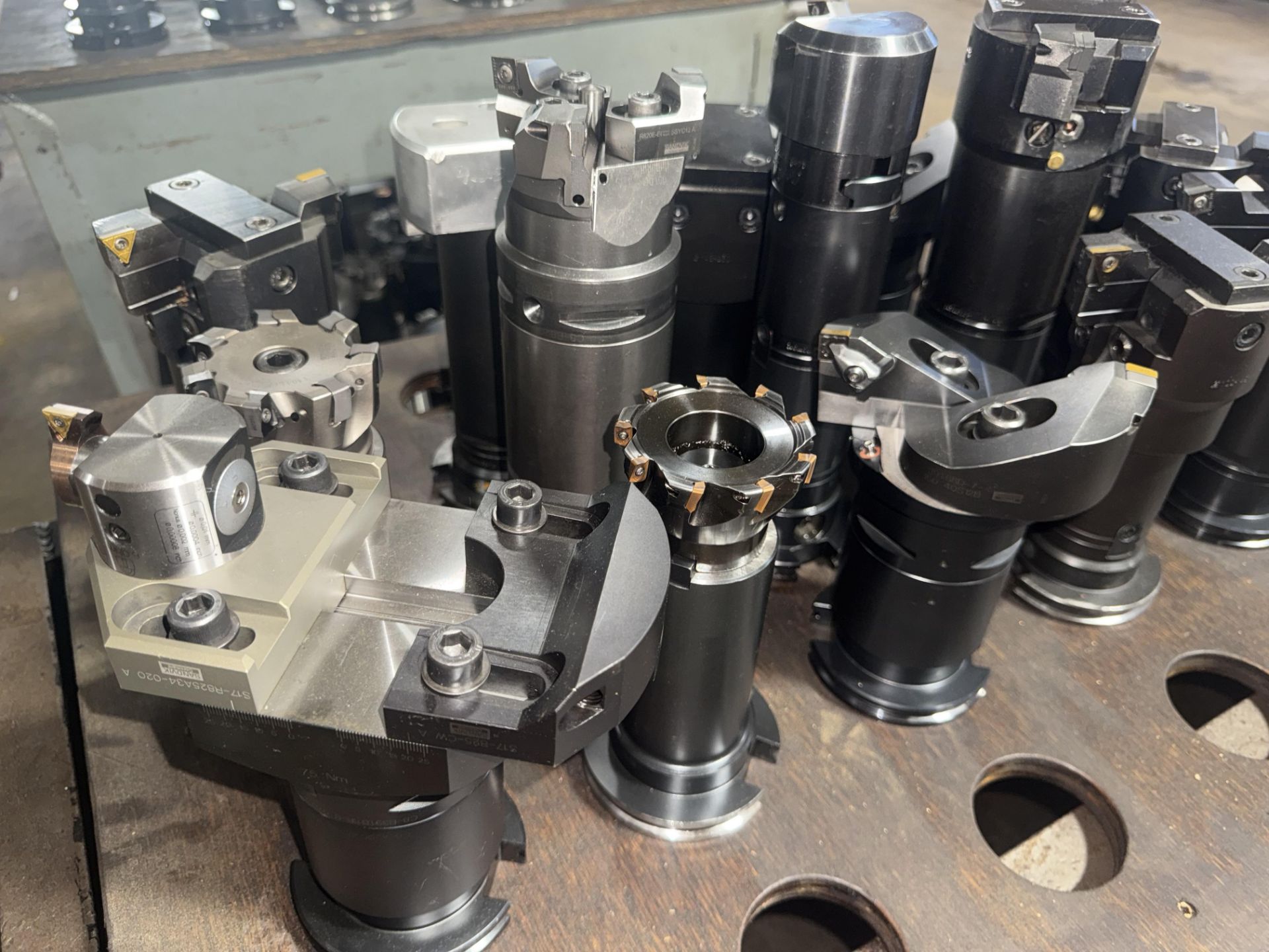 (15) CAT 50 Tool Holders with 4-Wheel Shop Cart - Image 7 of 11