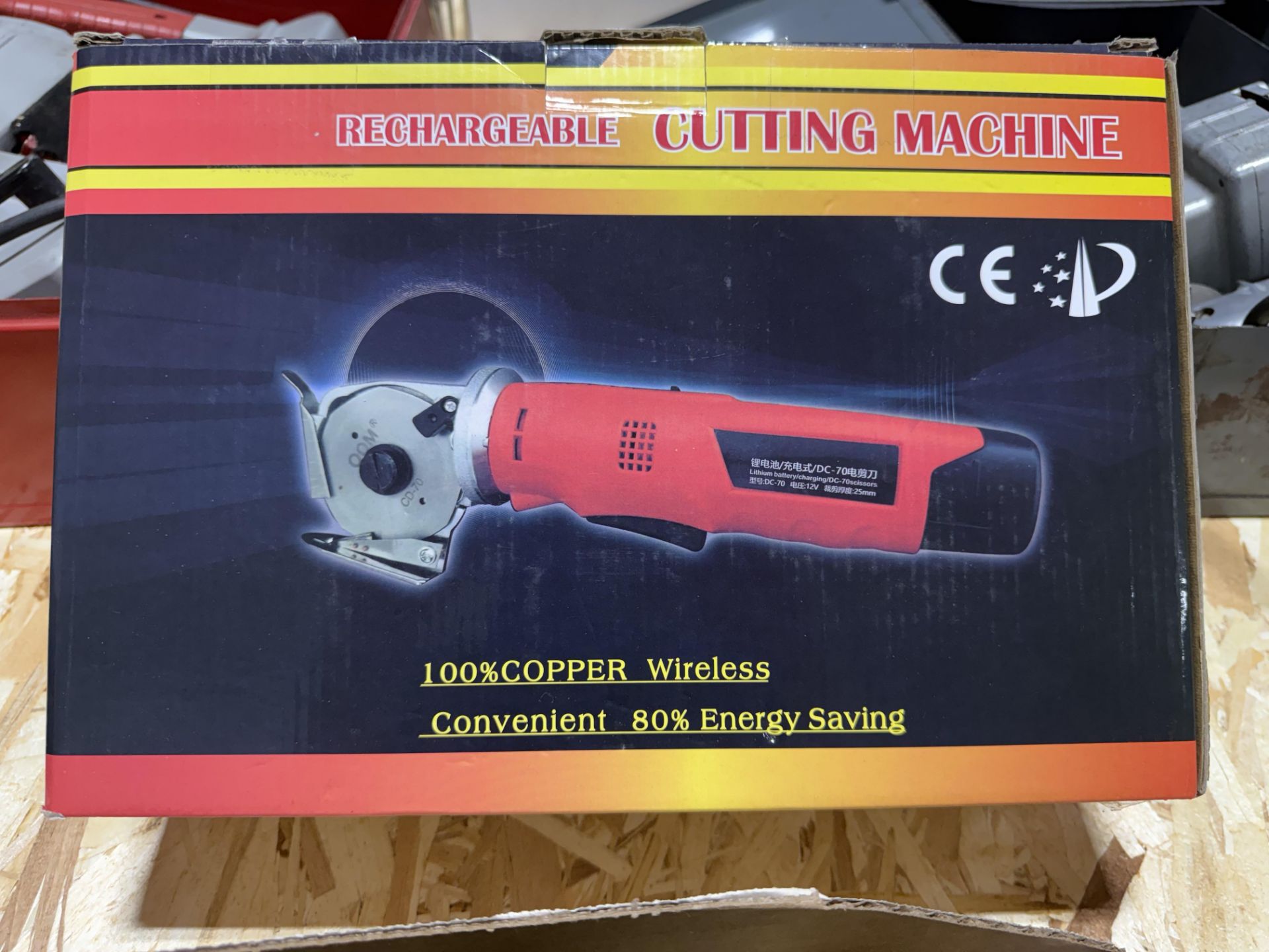 New In Box 4-1/2" Hercules Eletric Right Angle Grinder, Cordless Model DC-70 Saw - Image 7 of 10
