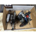 Pneumatic Tools, (6) Straight Tools, (1) Right Angle Collet Driver, (1) Right Angle Sander