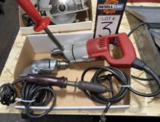 Milwaukee 1/2 Electric Drill; Skil D Model 45 Electric Drill; Electric Soldering Iron