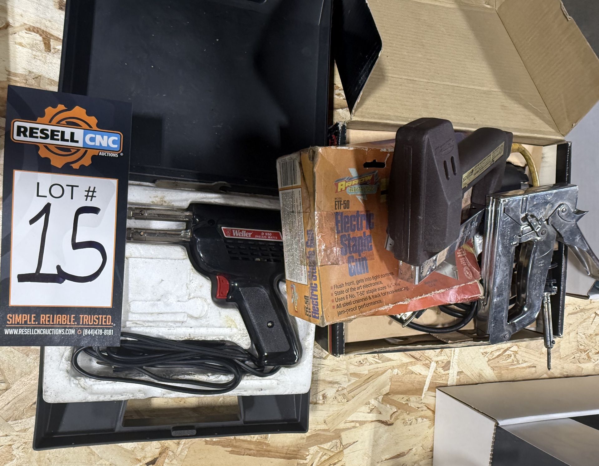 Misc Tools, Weller Electric Solder, Milwaukee Heat Gun, Arrow Electric Stapler, Swingline Stapler