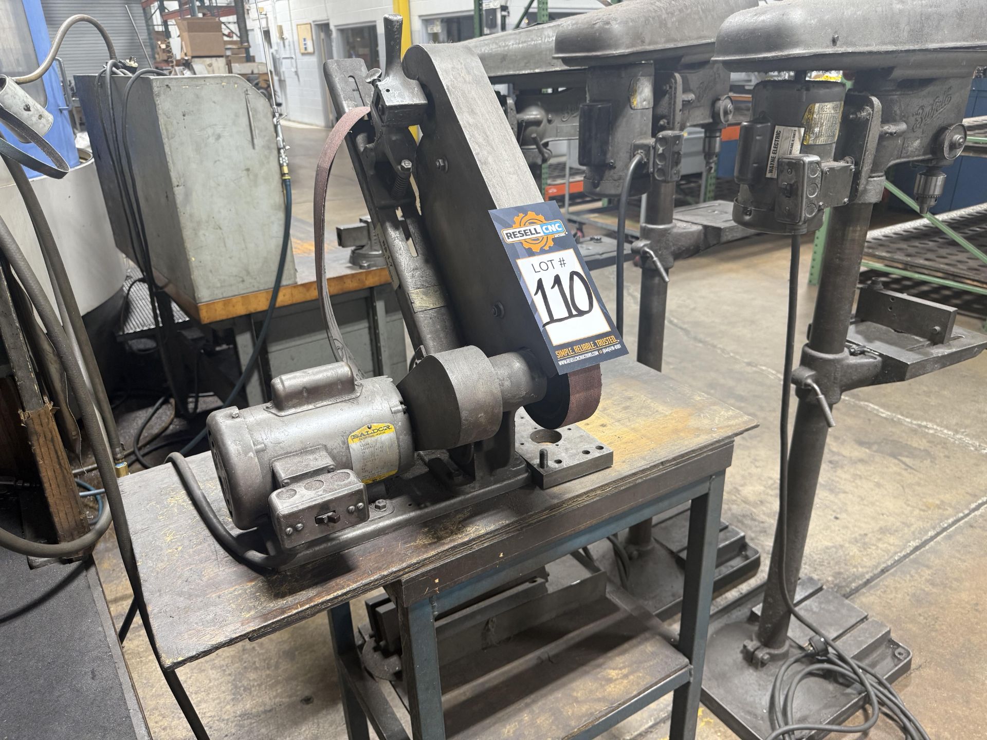 2" Engleberg Model CNZ Belt Sander on Shop Stand - Image 2 of 6