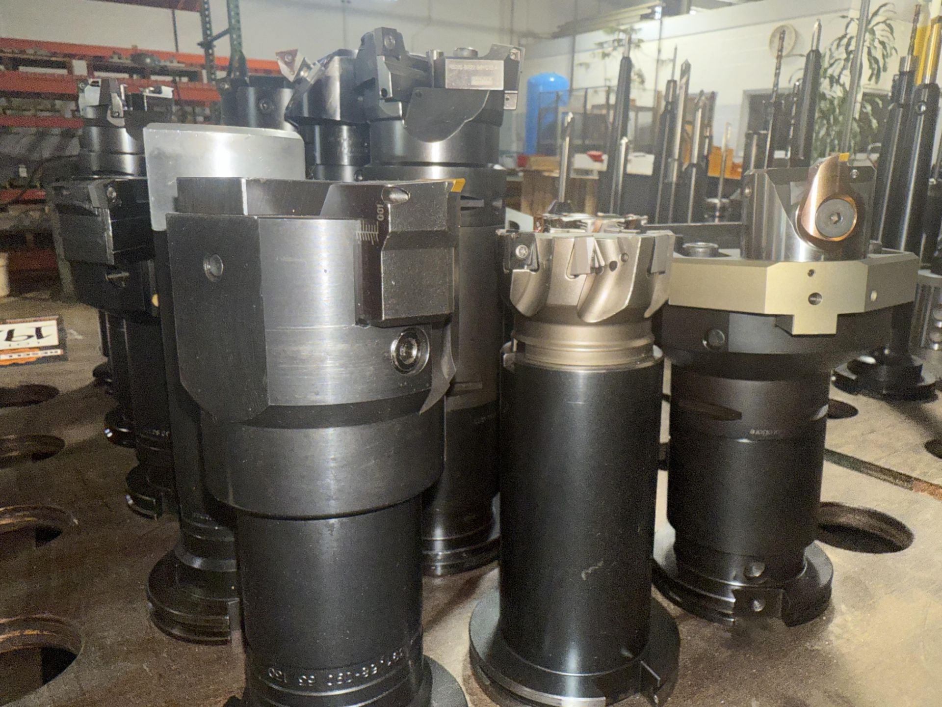 (15) CAT 50 Tool Holders with 4-Wheel Shop Cart - Image 6 of 11