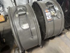 (2) 36" Portable Electric Shop Fans