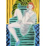 de Hory "Woman in Armchair" Aft. Matisse Gouache