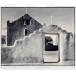 Ansel Adams "Taos Church" B&W Photograph 1941
