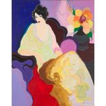Itzchak Tarkay "Lady in Yellow" Serigraph