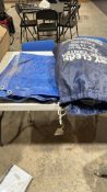 Motorcycle cover & blue tarp