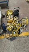 Mixed Lot comprising 3 off Electrical Inverters plus Electric Extension Reels and similar.
