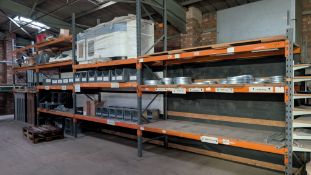 13 Bays of Racking plus its contents of stock as pictured including stock sat between the racking, a