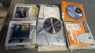 Large quantity of Saw Blades in various sizes.