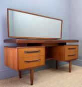 G-PLAN MID-CENTURY 'NEW FRESCO' TEAK DRESSING TABLE, by Victor Wilkins circa. 1977, 120 (h) x 150 (