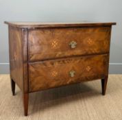 LATE 18TH CENTURY MALTESE WALNUT & OLIVEWOOD COMMODE, inlaid, strung and crossbanded with Maltese