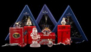 ASSORTED SWAROVSKI CRYSTAL CHRISTMAS ORNAMENTS, 2021 30th Anniversary Ornament, 5596079, 2015