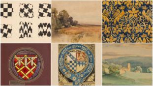 ‡ GEORGE RICHARD WOOLWAY (English 1879-1961) various medium - including practice piece for a