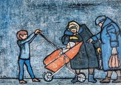 ‡ KAREL LEK (1929-2020) limited edition (39/140) print - entitled, 'The Grandchild', signed, 20 x