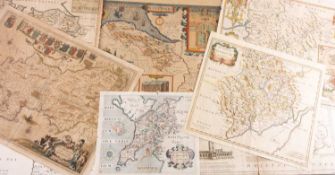 ASSORTED ANTIQUE WELSH MAPS, including John Speed - Flintshire; Thomas Kitchin - A New Map of