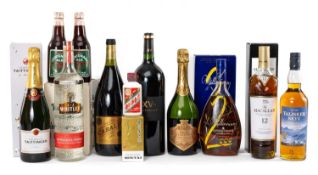 SELECTION OF WINES, SPIRITS & BEERS including, Macallan Sherry Oak 12yo Highland Malt, 40%, 70cl,