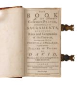 GEORGE II BOOK OF COMMON PRAYER & PSALTER, John Baskett, London 1739, Richard Ware at the Bible &