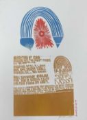 ‡ PAUL PETER PIECH (American, lived/worked Wales, 1920-1996) limited edition (22/25) woodcut print -