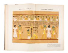 BUDGE (E.A. WALLIS), The Book of the Dead. Facsimiles of the Papyri of Hunefer, Anhai, Kerasher