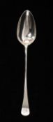 GEORGE III PROVINCIAL SILVER BASTING OR STUFFING SPOON, Dorothy Langlands, Newcastle 1804, Old