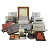 ASSORTED SHIPPING LINE MEMORABILIA, including Bibby Line silver-plated sugar basin by Walker & Hall,