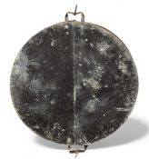 VINTAGE BLACK PAINTED STEEL FOLDING 'ANCHOR BALL' (ANKER KULE), 60cms (diam.) Provenance: private