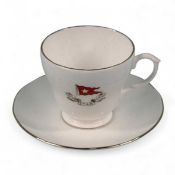 WHITE STAR LINE CHINA CUP & SAUCER, by Stonier & Co. Provenance: private collection