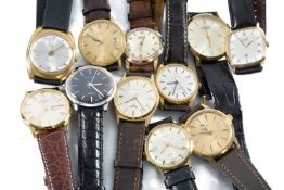 ASSORTMENT OF VINTAGE & LATER GENT'S WRISTWATCHES, including Roamer, Timex, and Rotary (11)