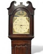 19TH CENTURY 30 HOUR LONGCASE CLOCK, Stonehouse of Leeds, painted dial, pendulum, and single weight,