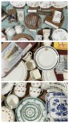 ASSORTED SHIPPING LINE CHINA, including the Furness Bermuda line, Foley cube milk and sugar, and