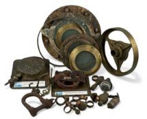 SHIPWRECK FINDS, including steam pressure gauge, recovered at Coal Rock, possibly from the Edith