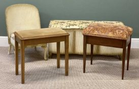 FURNITURE ASSORTMENT, two items of Loom furniture; ottoman 48 (h) x 104 (w) x 38cms (d); and two