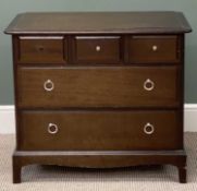STAG MINSTREL CHEST OF DRAWERS, 71 (h) x 82 (w) x 46cms (d) Provenance: private collection Conwy