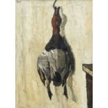 ‡ SIR KYFFIN WILLIAMS RA (Welsh 1918-2006) oil on canvas - entitled verso, 'Male Pochard', signed
