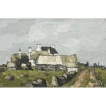 ‡ SIR KYFFIN WILLIAMS RA (Welsh 1918-2006) oil on canvas - farmhouse, Anglesey (believed to be