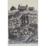 ‡ SIR KYFFIN WILLIAMS RA (Welsh 1918-2006) limited edition (23/150) print - entitled 'Farmer with